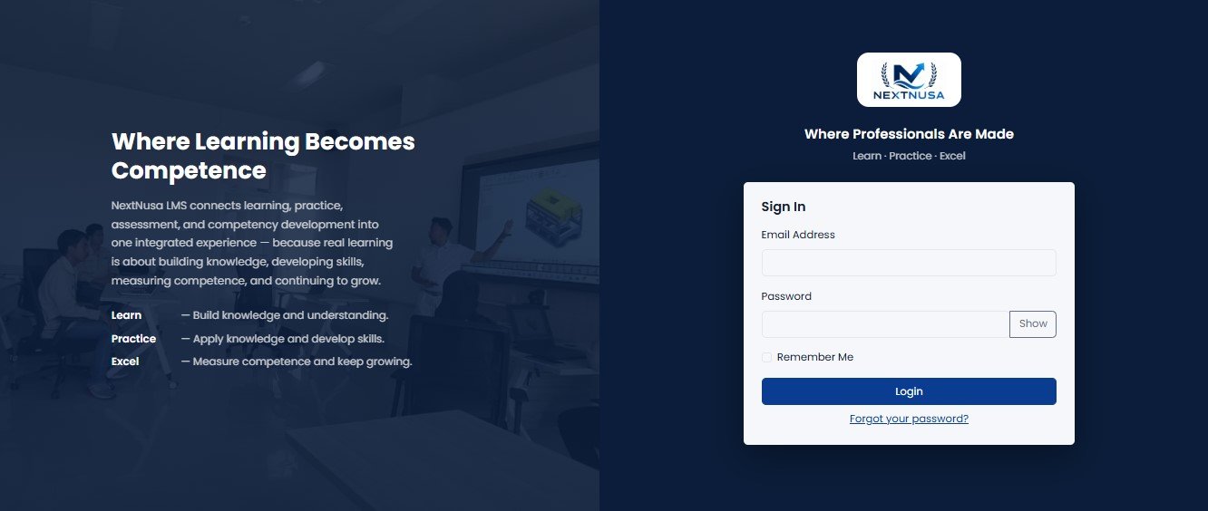 NextNusa LMS interface